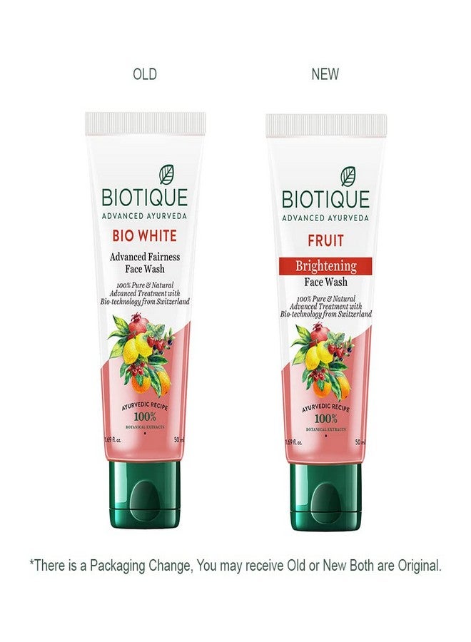 Biotique Bio White Whiting and Brightining Face Wash, 50ml - Image 2